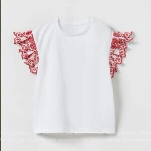 Zara Floral Lace Top Sz S